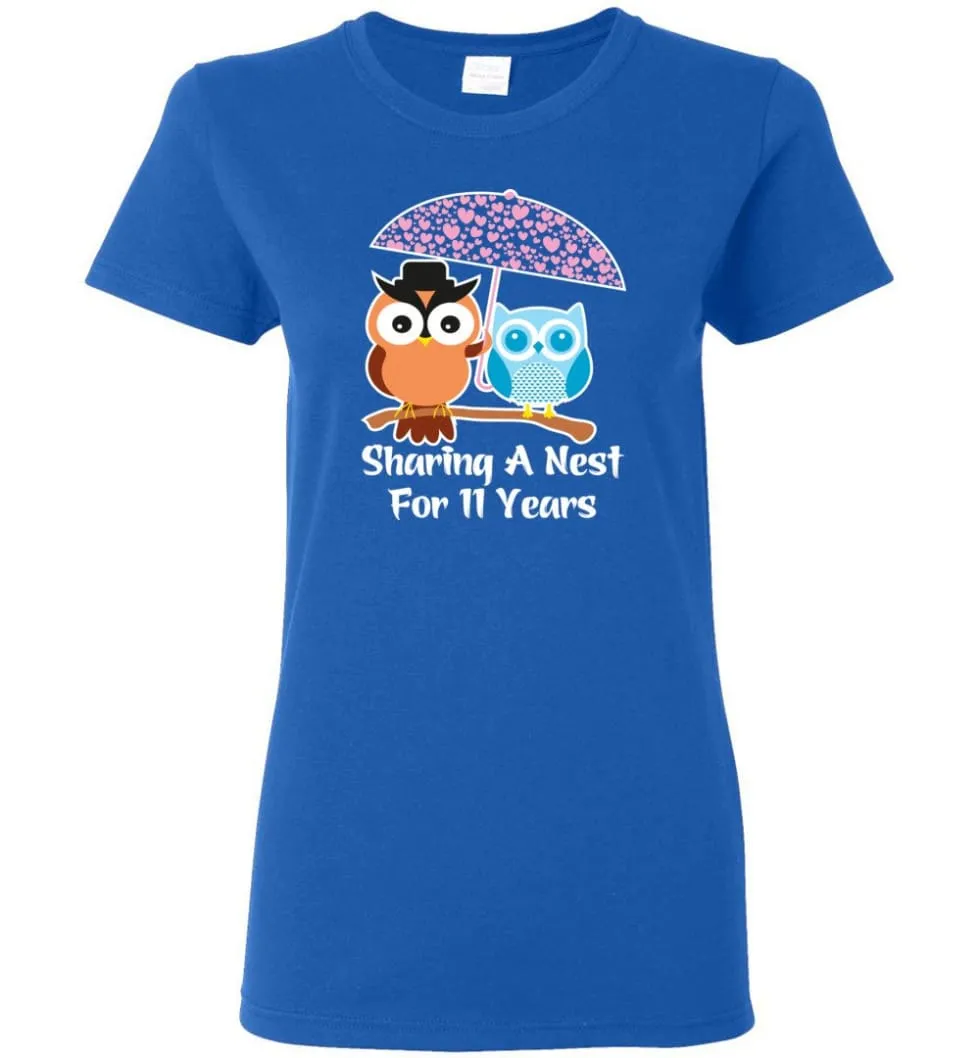 11 Years Wedding Anniversary Gifts Valentine's Day Women T-Shirt