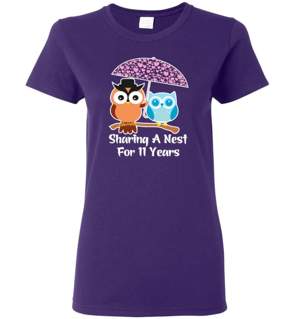 11 Years Wedding Anniversary Gifts Valentine's Day Women T-Shirt