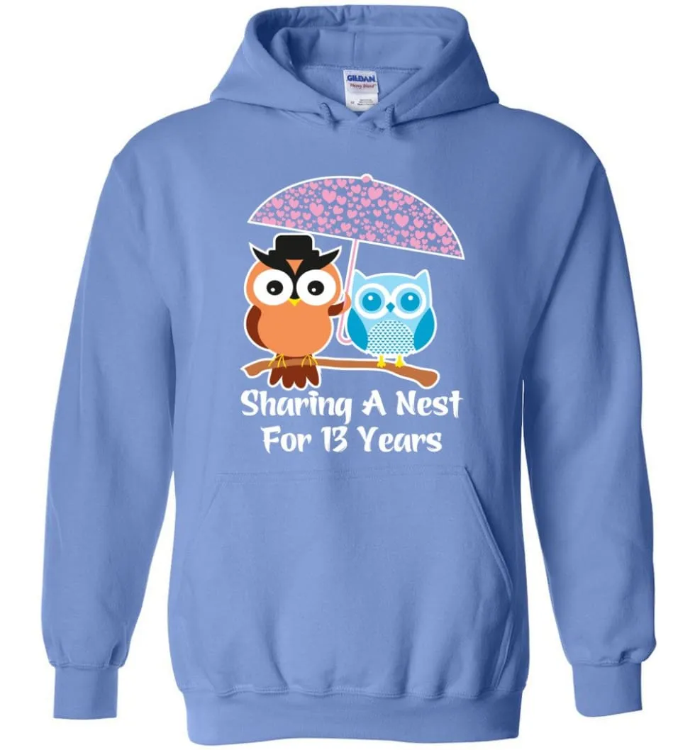 13 Years Wedding Anniversary Gifts Valentine's Day Hoodie