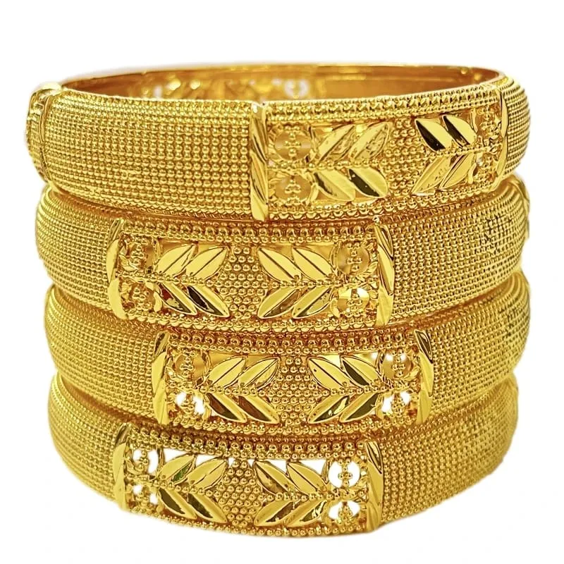 1PC Gold Color Bangles For Women Model-17