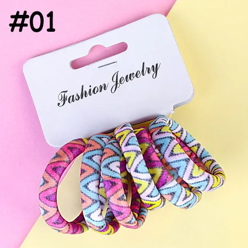 2018 Cheap Elastic Hair Bands Women Cotton Hair Ties Girls Hair Accessories Ponytail Rope Hairband Kids Drop Shipping Headwear