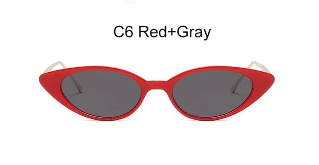 2019-23 New Women Trendy Small Cat Eye Sunglasses