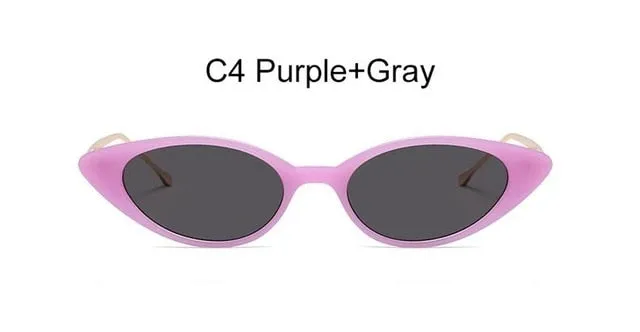 2019-23 New Women Trendy Small Cat Eye Sunglasses