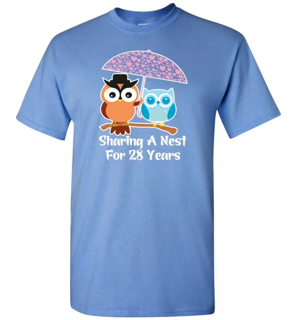 28 Years Wedding Anniversary Gifts Valentine's Day T-shirt