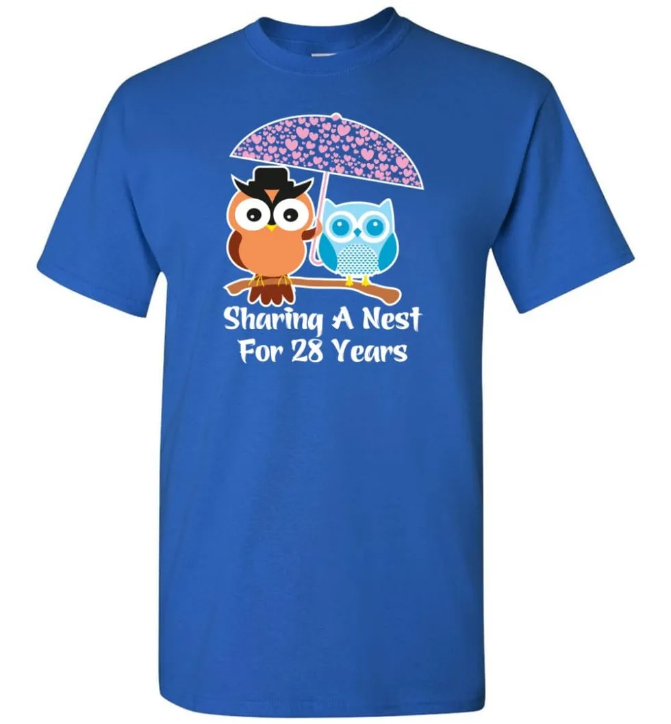 28 Years Wedding Anniversary Gifts Valentine's Day T-shirt