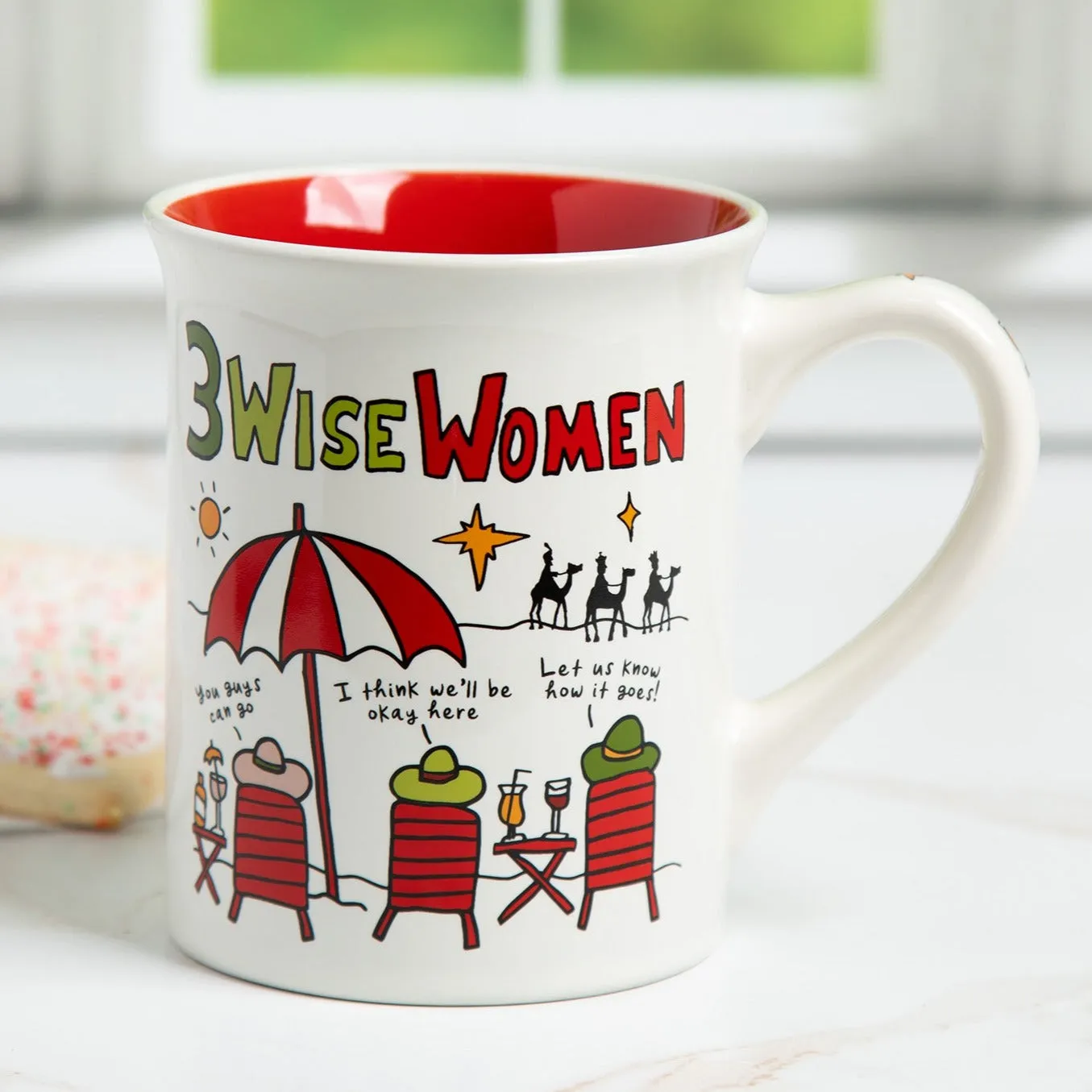 3 Wise Women At The Beach Mug