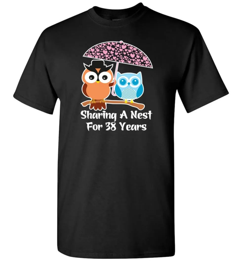 38 Years Wedding Anniversary Gifts Valentine's Day T-shirt