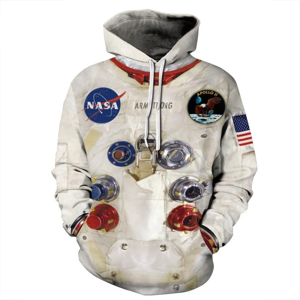 3D Armstrong Space Suite Hoodies Men/Women Casual Spacesuit