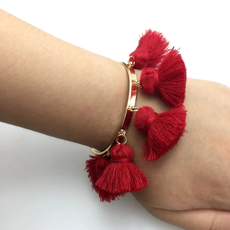 4 Colors Bohemia Tassel Charm Bracelets For Women 2019