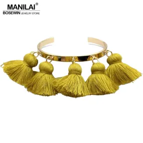 4 Colors Bohemia Tassel Charm Bracelets For Women 2019