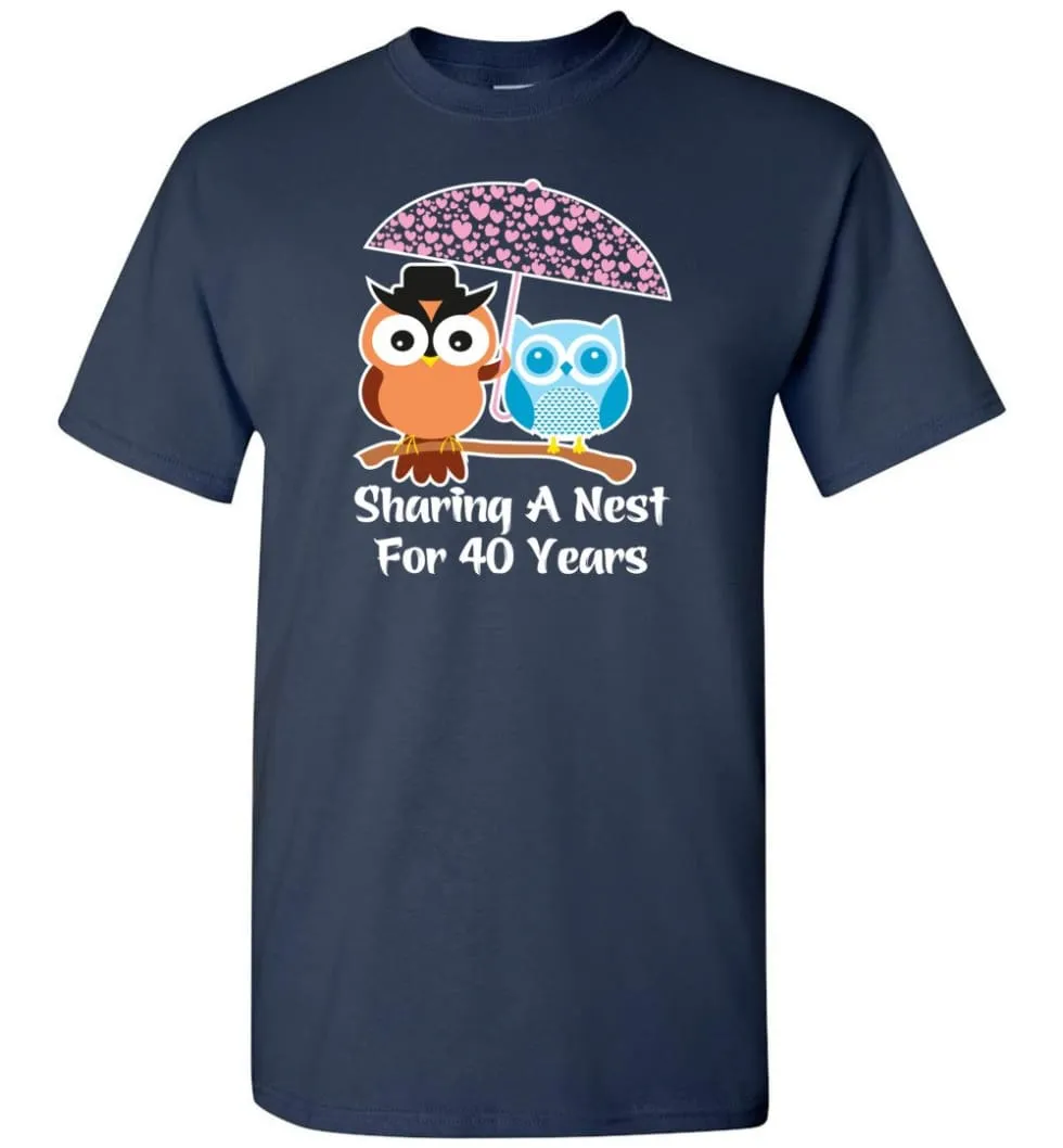 40 Years Wedding Anniversary Gifts Valentine's Day T-shirt