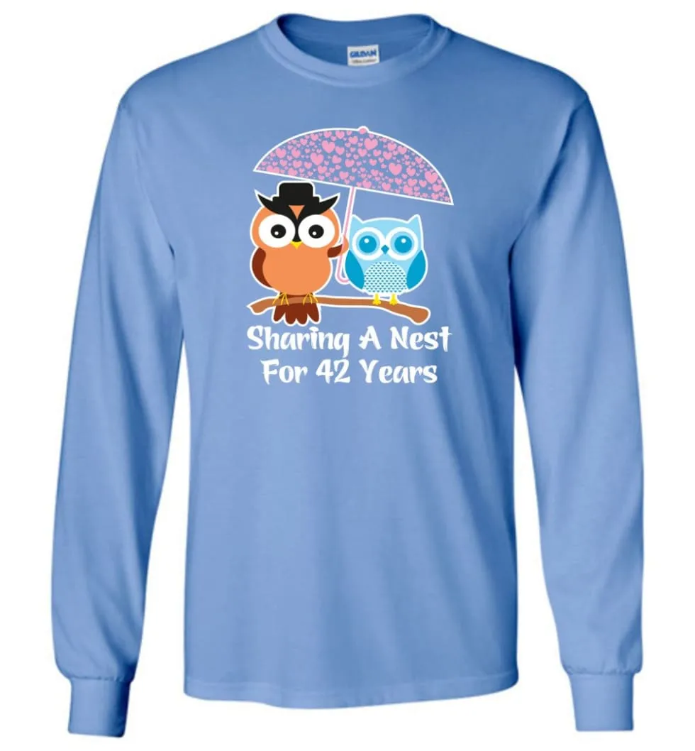 42 Years Wedding Anniversary Gifts Valentine's Day Long Sleeve T-Shirt