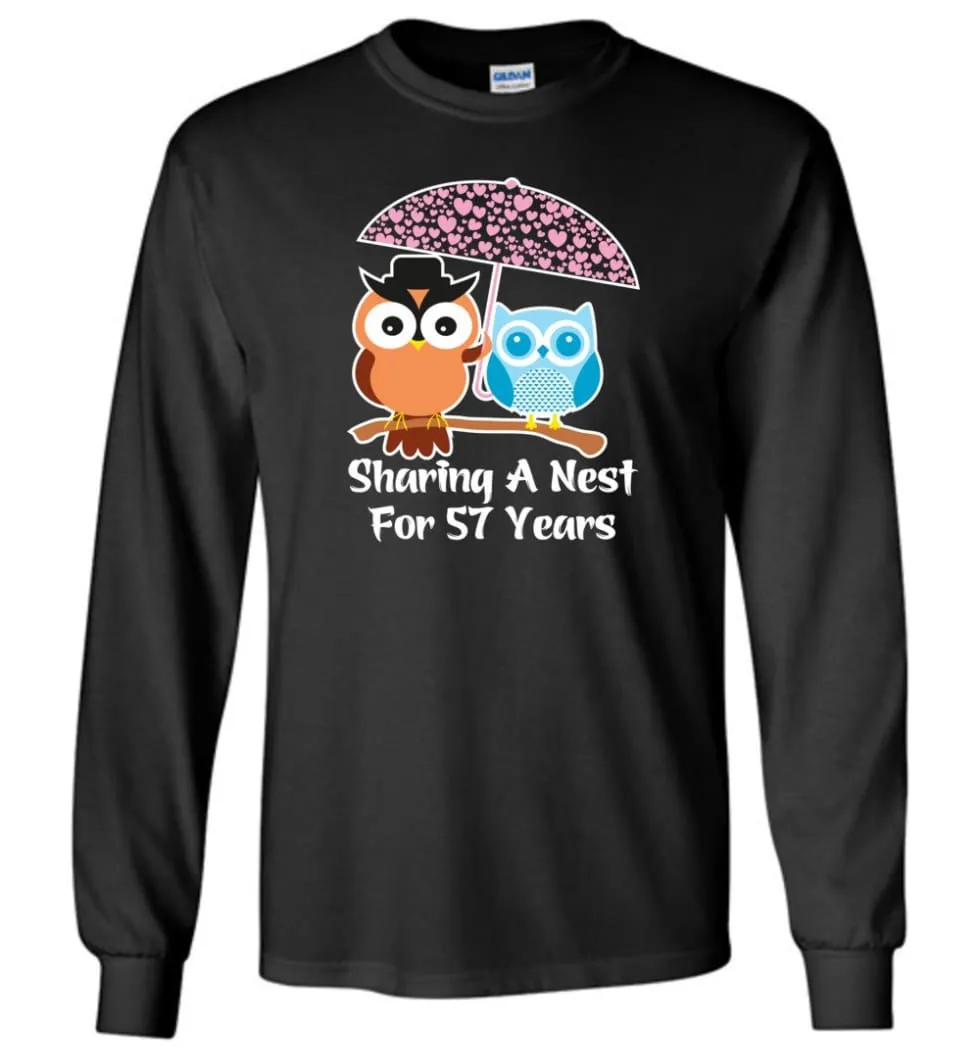 57 Years Wedding Anniversary Gifts Valentine's Day Long Sleeve T-Shirt