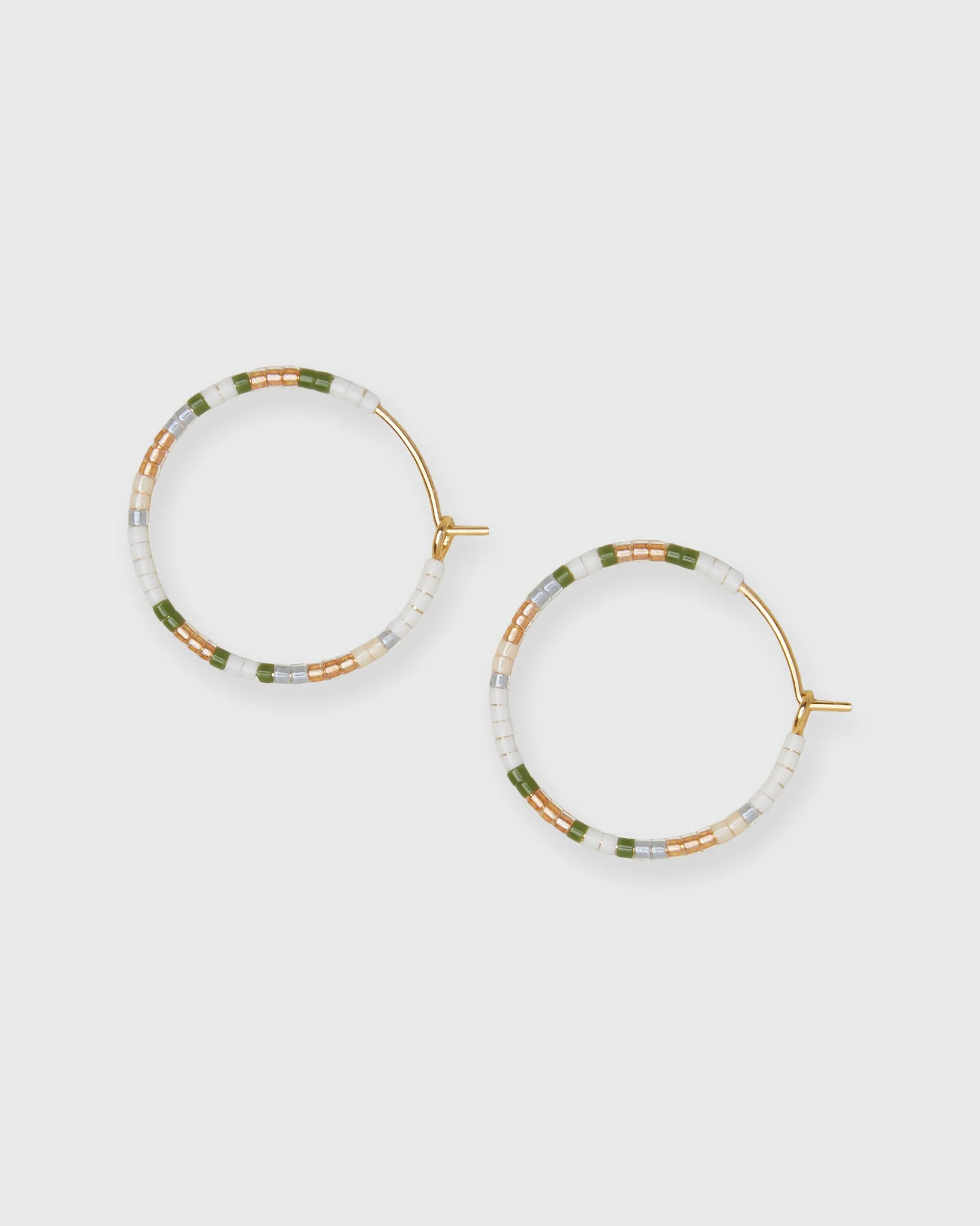 Ana Hoop Earrings in White