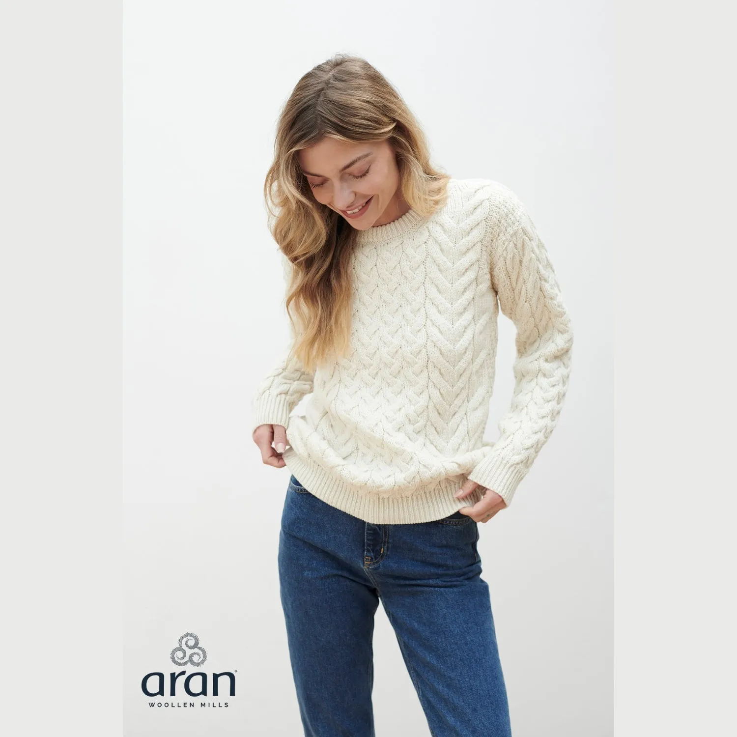 Aran Mills - Supersoft Merino Wool - Women and Mens Aran Sweater