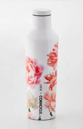 Vintage-Inspired Ashley Woodson Bailey Designed Floral Canteen - Eco-Friendly, Insulated, Stylish Beverage Holder