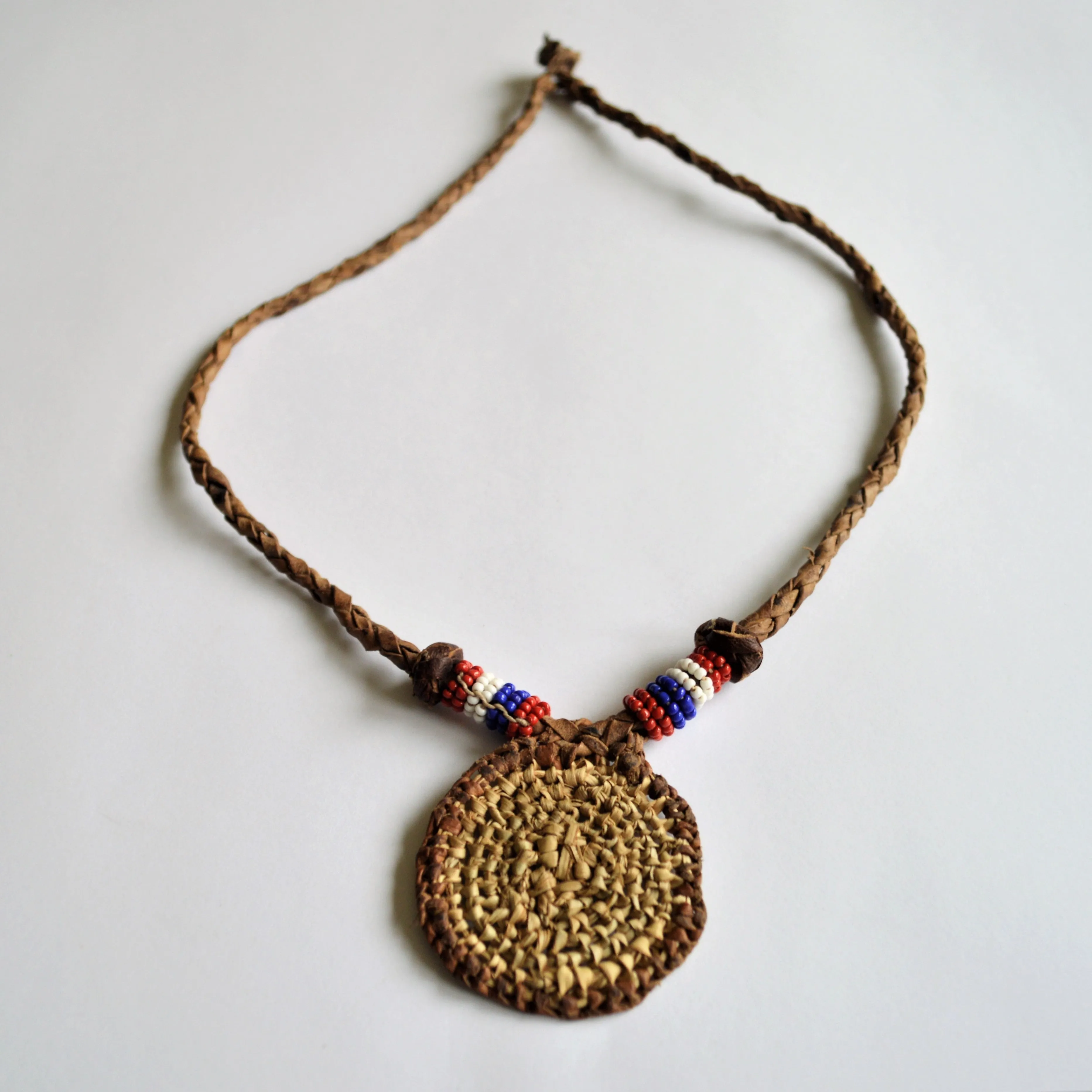 Boho leather necklace, Minimal necklace