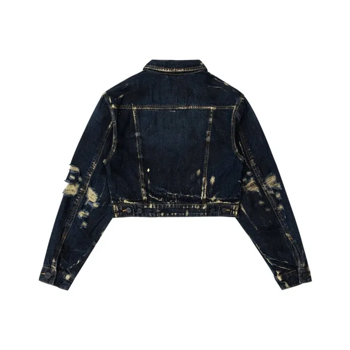 Carpenter Fashion Jean Jacket - 1920 Blue