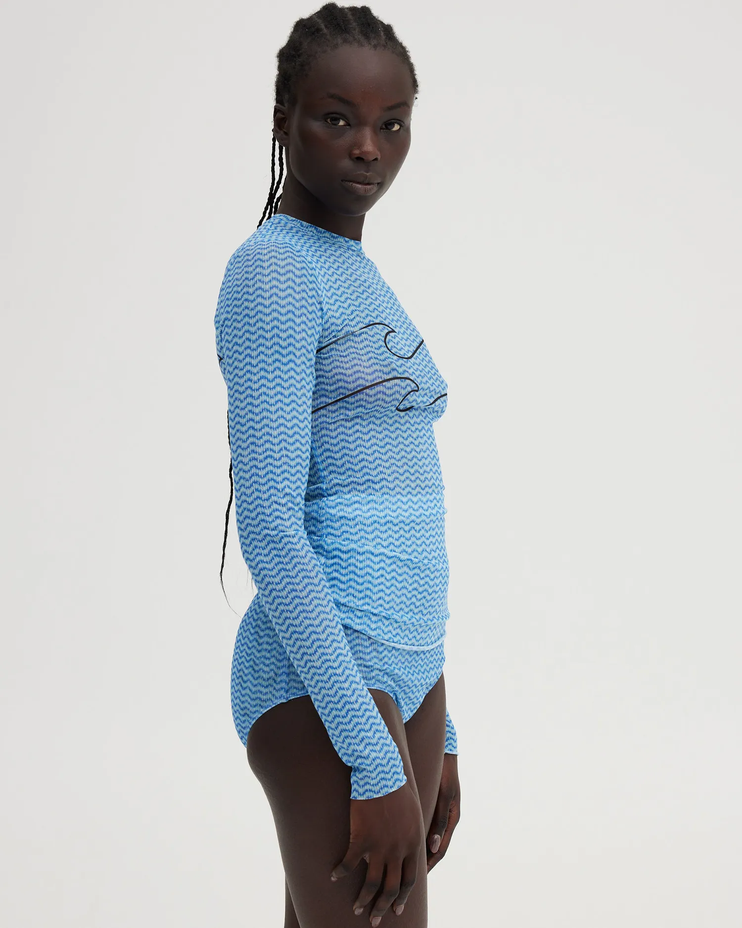 Chux Mesh L/S - Blue Chux