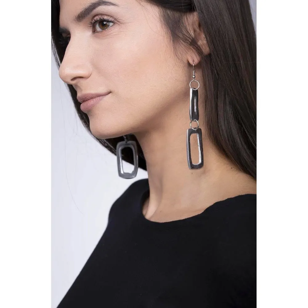 Earrings 2 Rectangle Hole AL17281