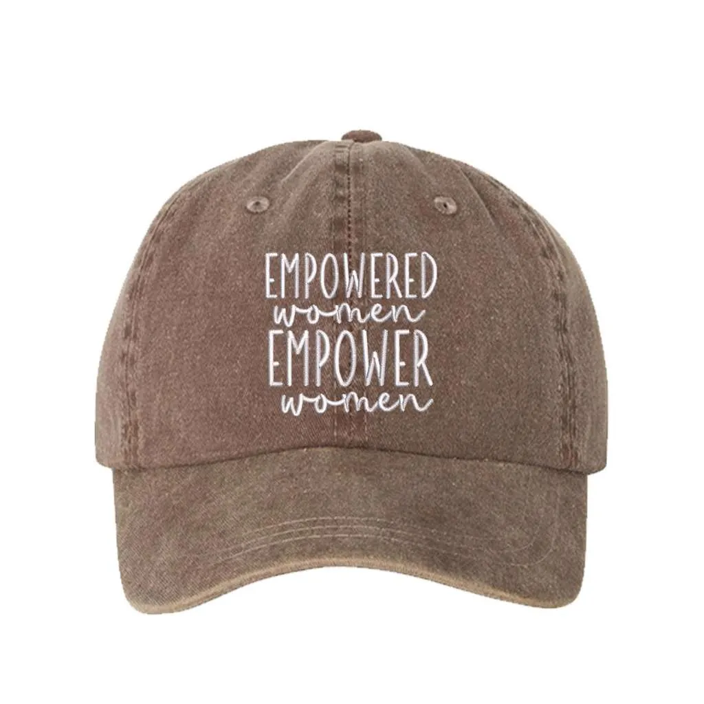 Empower Women Washed Baseball Hat- Empowered Women Baseball Hat