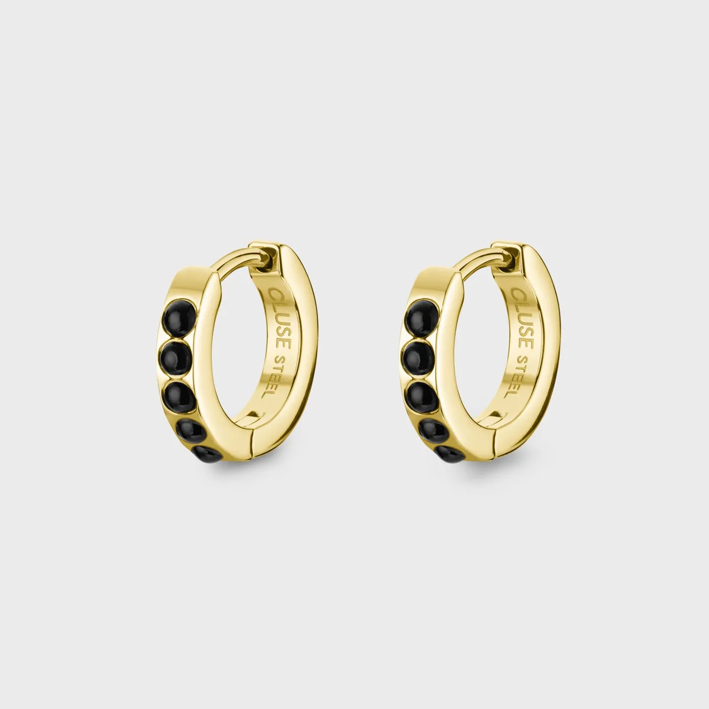 Essentielle Beads Hoop Earrings, Gold Colour