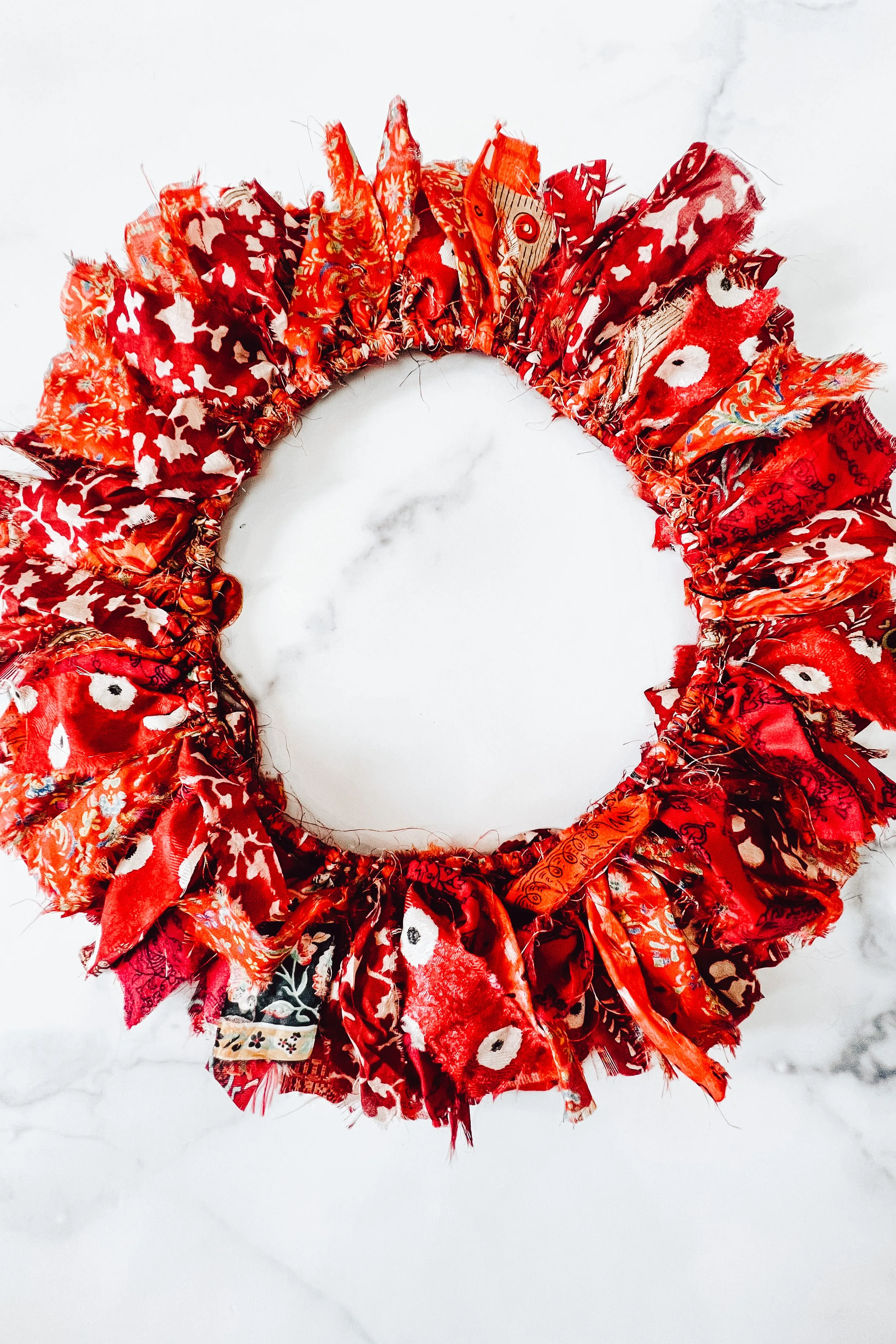 Fluffy Fabric Wreath