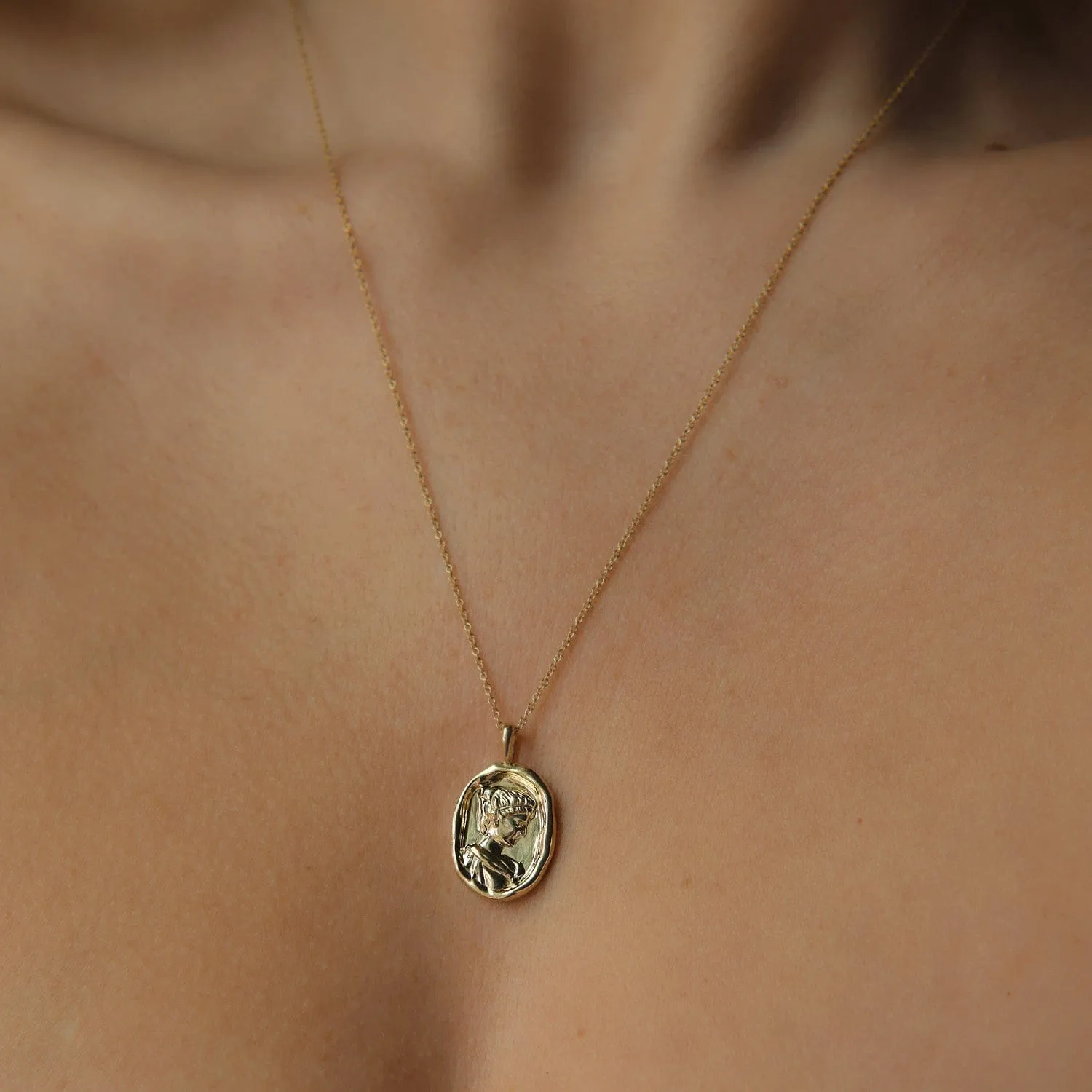 Hypatia Molten Gold Pendant