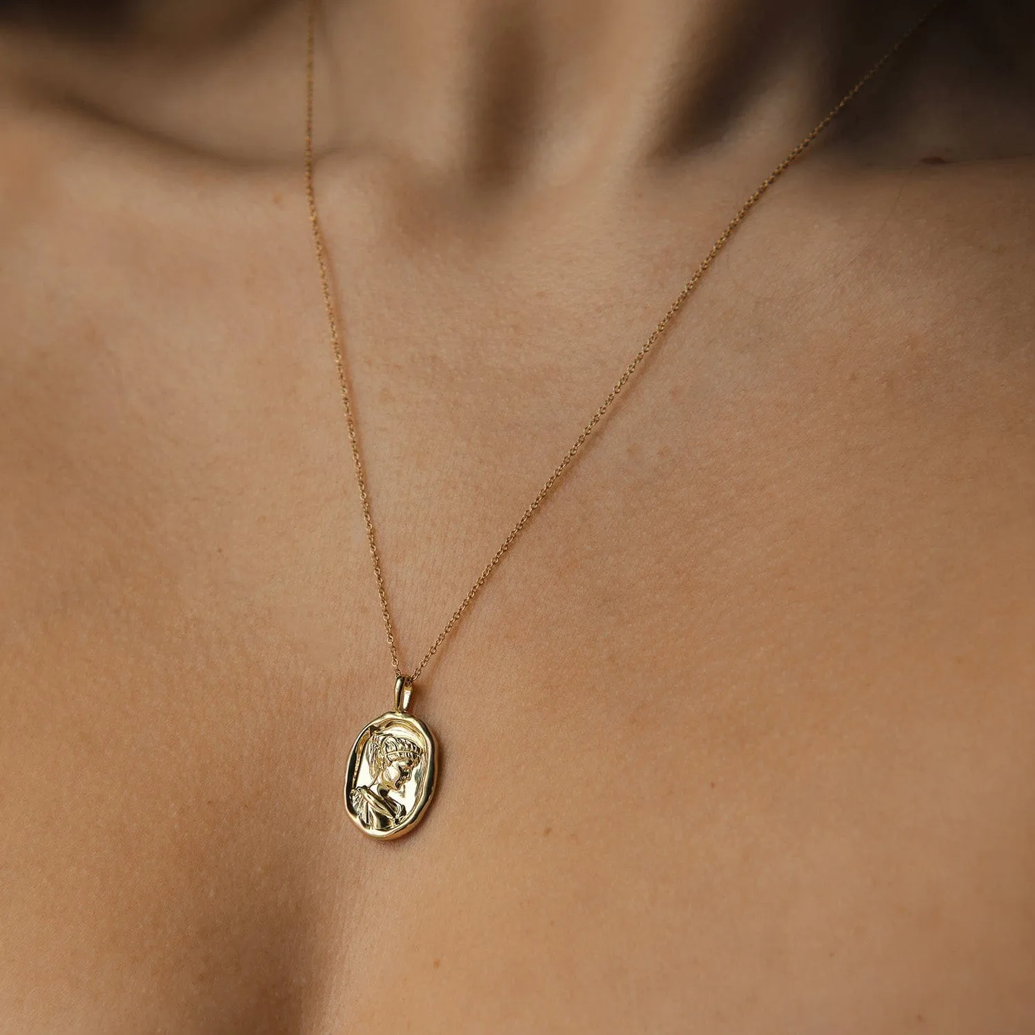 Hypatia Molten Gold Pendant