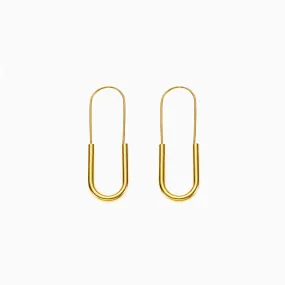 Just Lil Things  Gold Hoop Earrings jlt11662