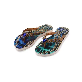 Luxury Rhinestone Flat Bottom Flip Flops Ladies Sippers