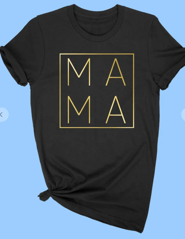 MAMA & MINI Gold Foil Tees