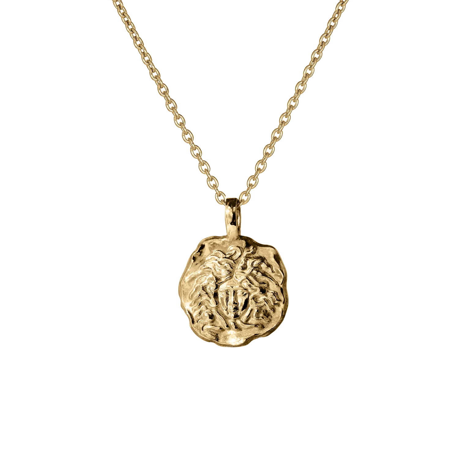 Optimized Title: Sleek Medusa Molten Small Medallion