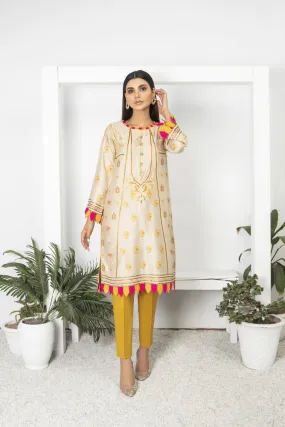 Mihrimah Embroidered Linen Pakistani Kurta MIH12