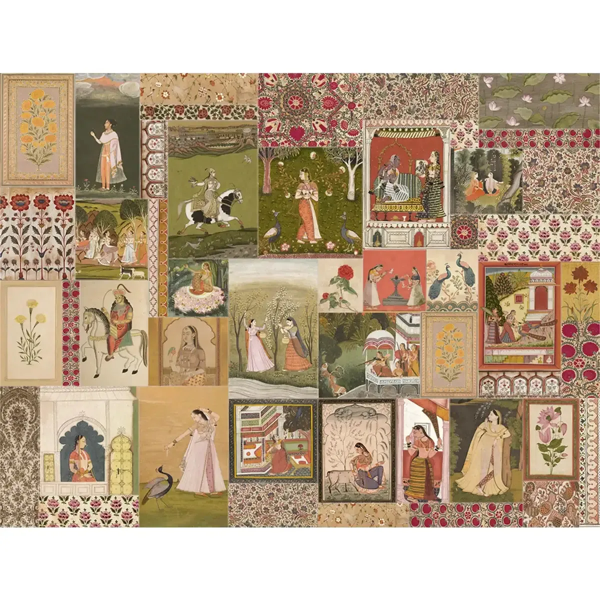 Netri A Vintage Indian Art Inspired Wallpaper