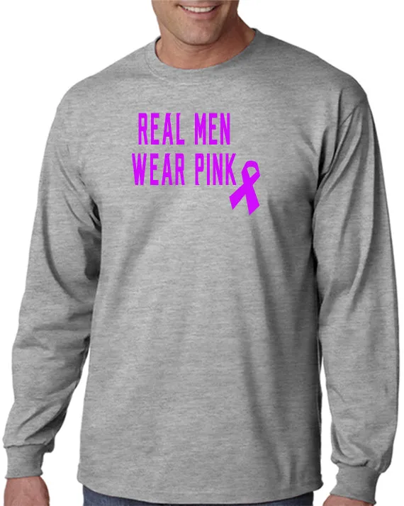 Real Men Wear Pink - Pink Ribbon Breast Cancer Awareness T-Shirt