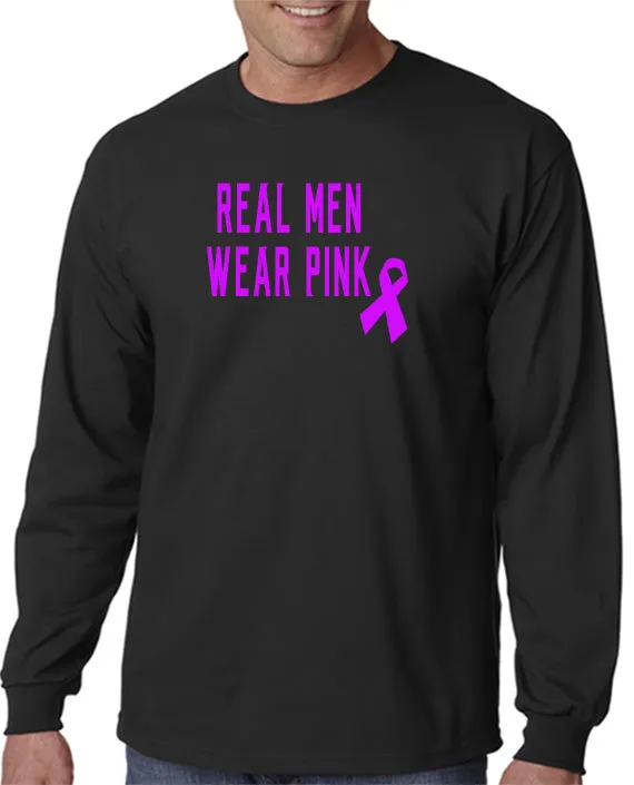 Real Men Wear Pink - Pink Ribbon Breast Cancer Awareness T-Shirt