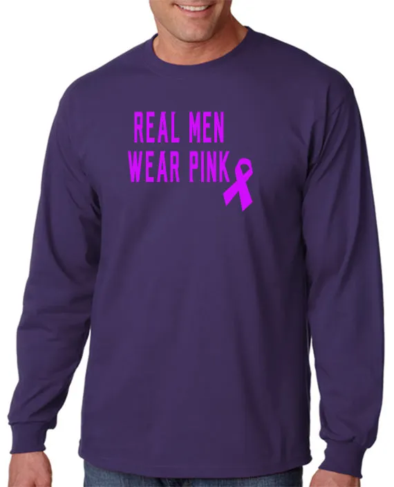 Real Men Wear Pink - Pink Ribbon Breast Cancer Awareness T-Shirt