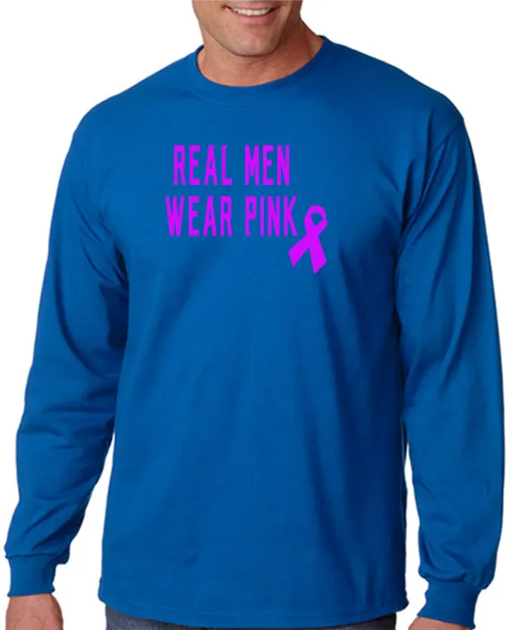 Real Men Wear Pink - Pink Ribbon Breast Cancer Awareness T-Shirt