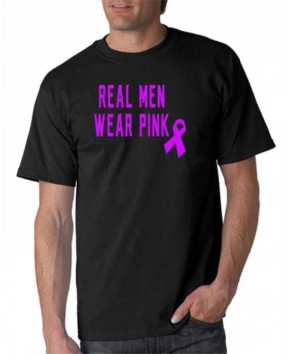 Real Men Wear Pink - Pink Ribbon Breast Cancer Awareness T-Shirt