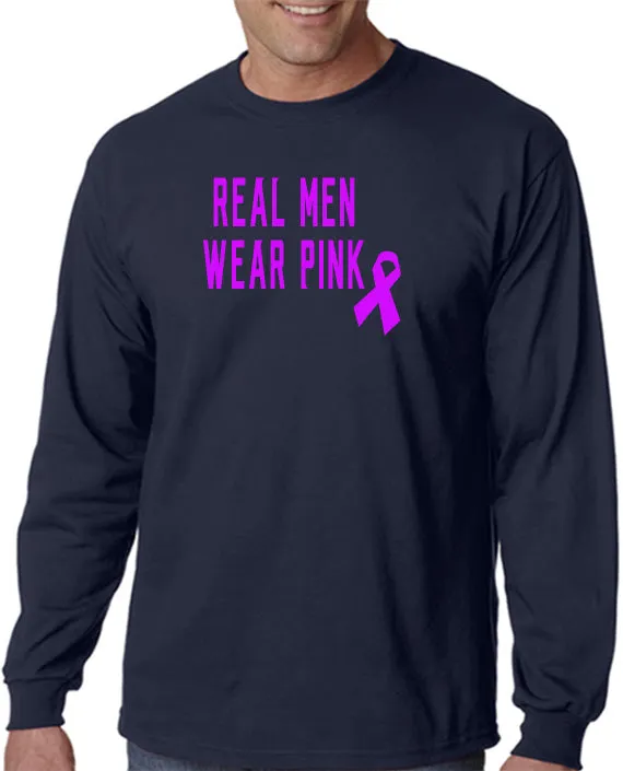 Real Men Wear Pink - Pink Ribbon Breast Cancer Awareness T-Shirt