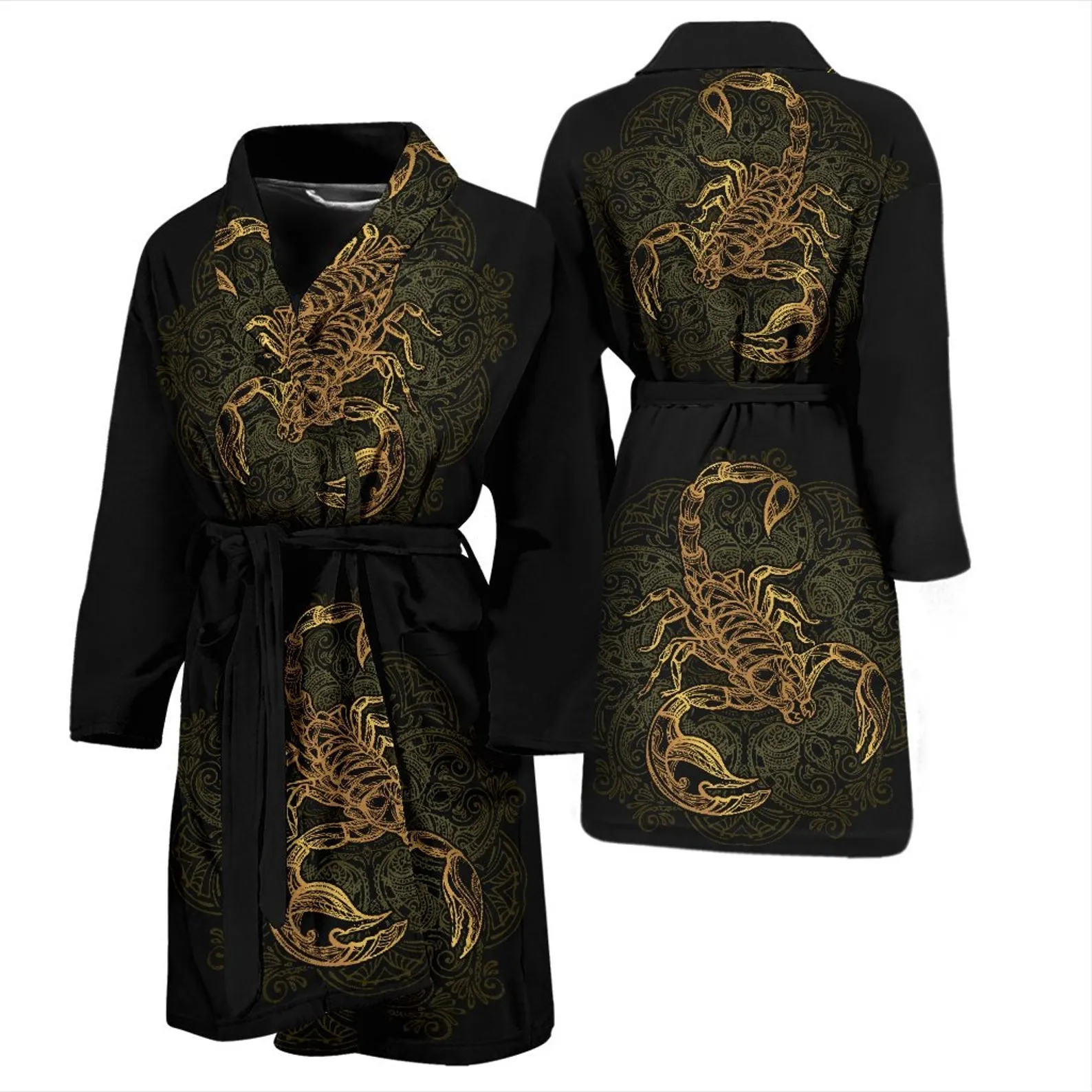 Scorpion Bath Robe For Men And Women, Unique Scorpio Zodiac Bathrobe, I Heart Scorpions, Teens And Adults Bathrobes, Scorpion Lover Gift