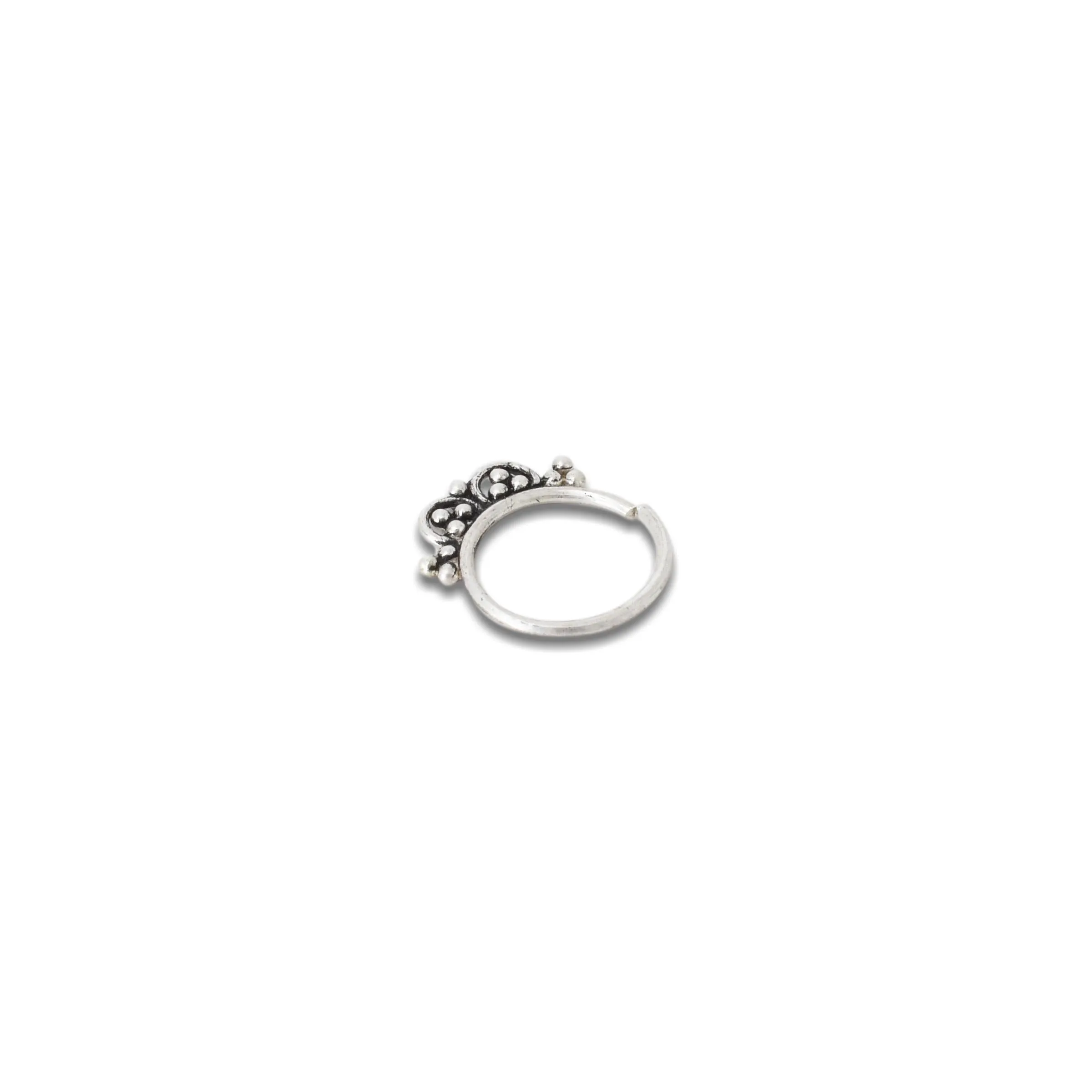 Silver Classical Design Nose Ring