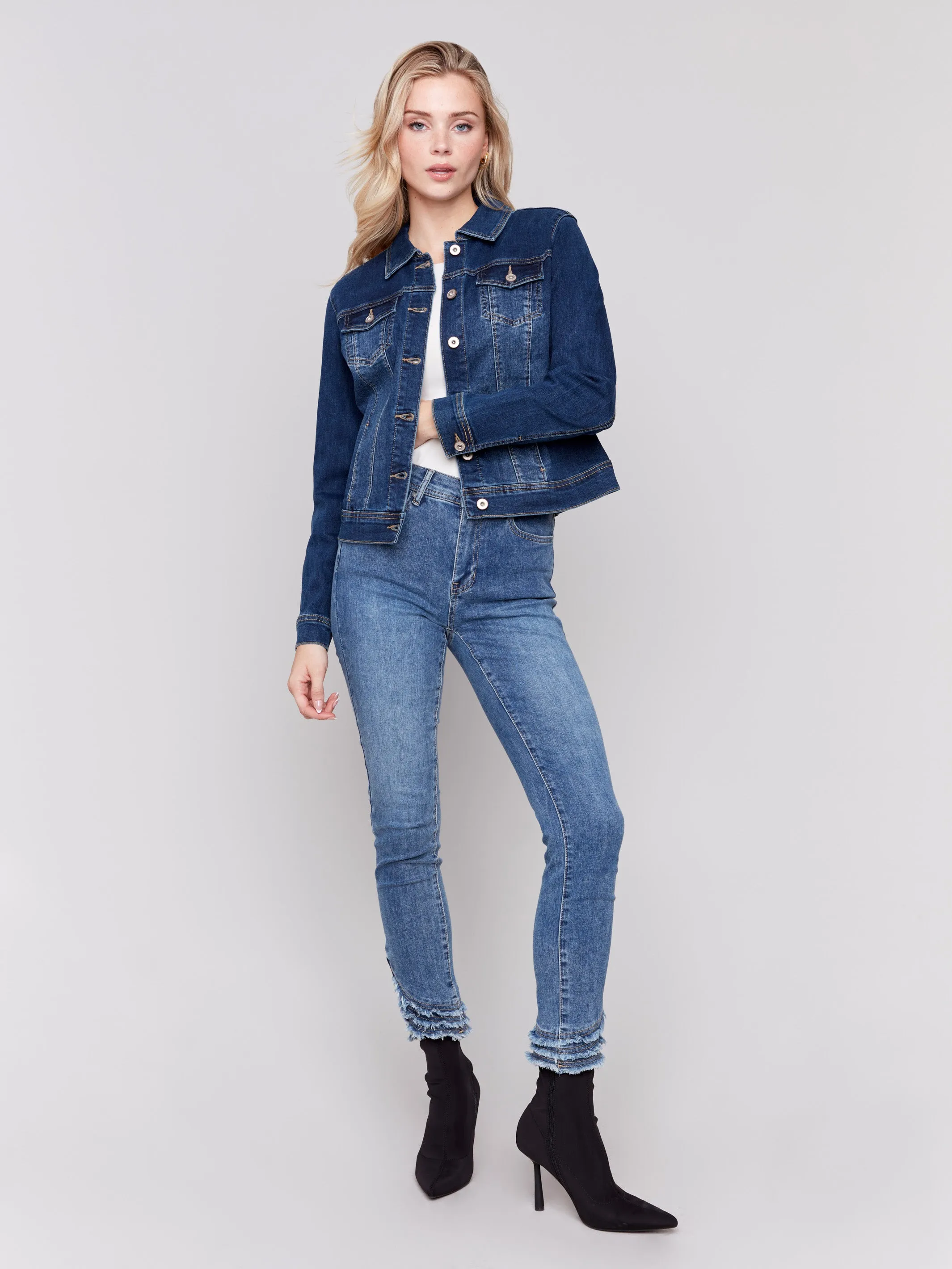 Stretch Denim Jacket - Indigo