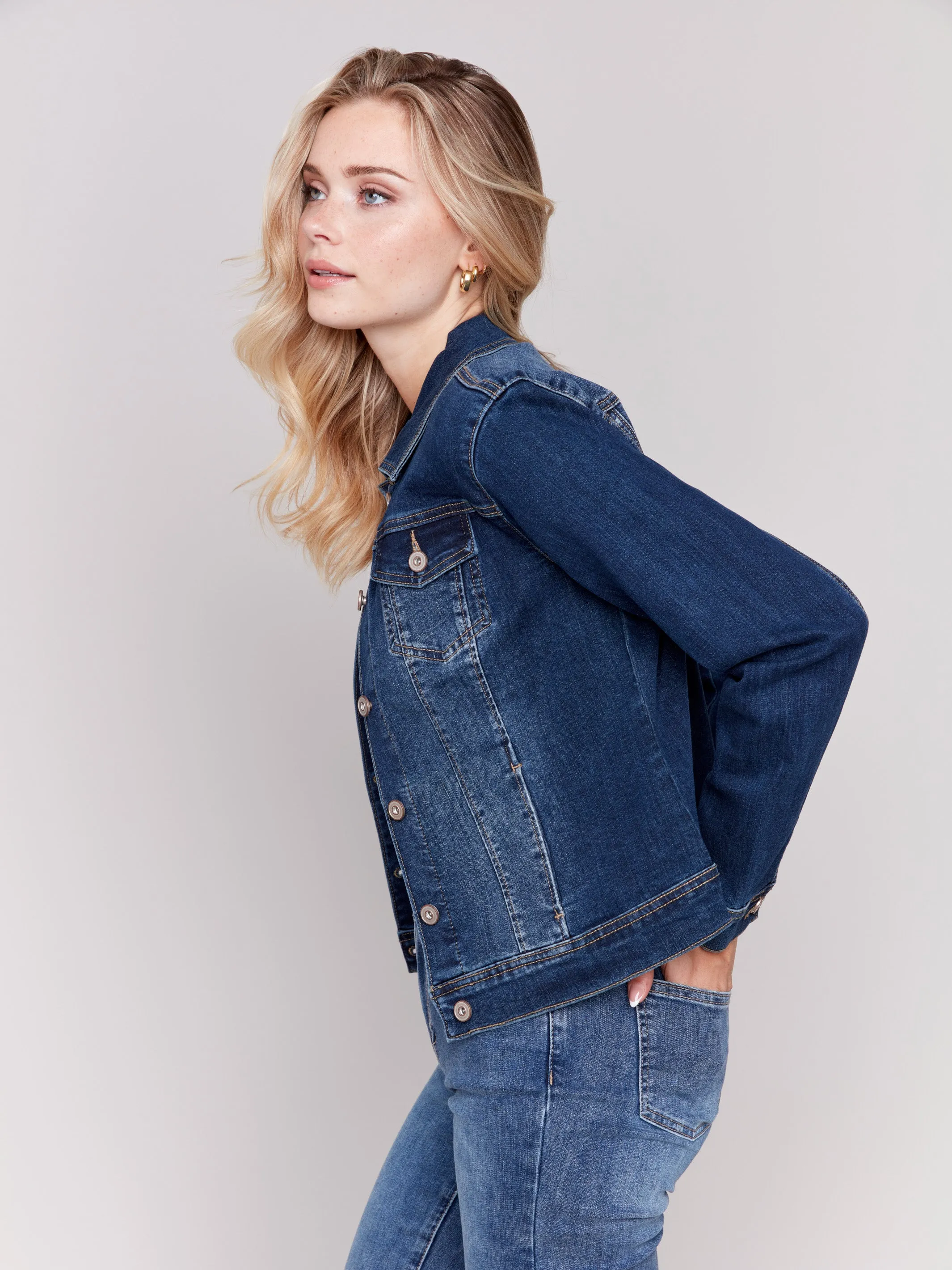 Stretch Denim Jacket - Indigo