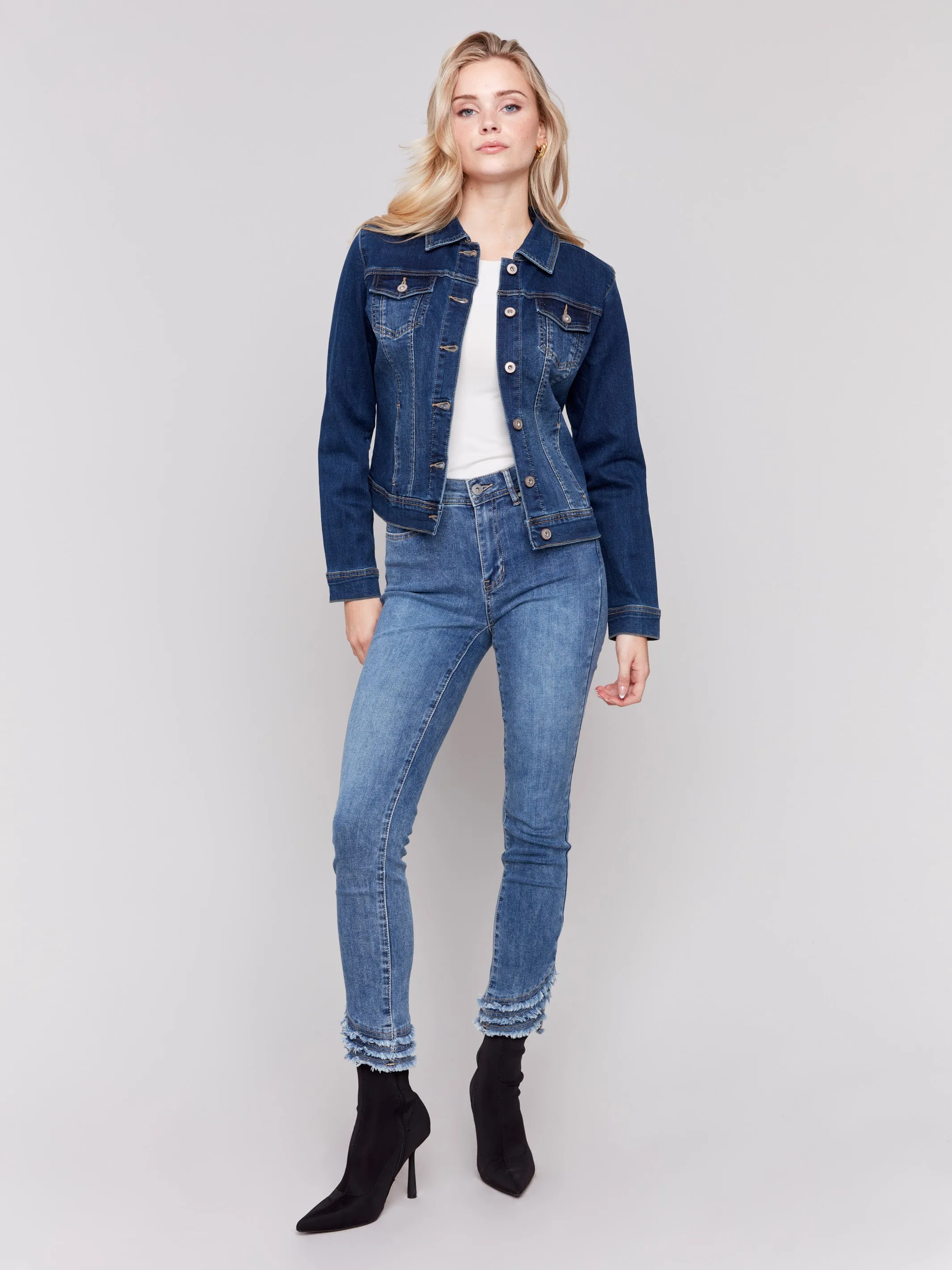 Stretch Denim Jacket - Indigo