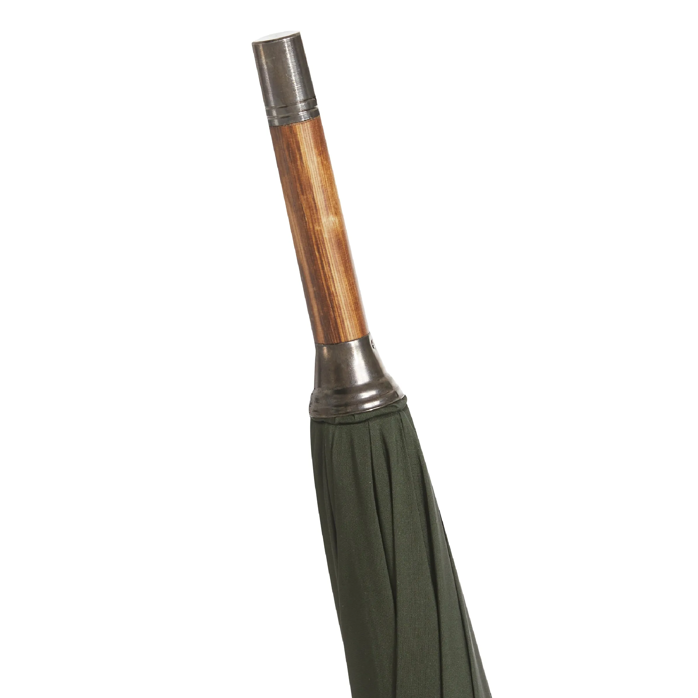 The London Umbrella - Crafted From A Single Piece Of English Chestnut - Dark Green