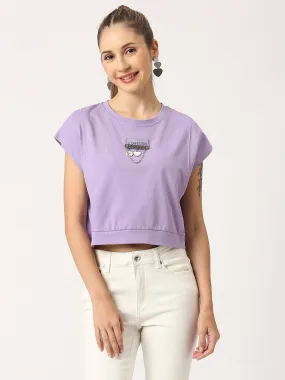 Violet Basic Women T-shirt