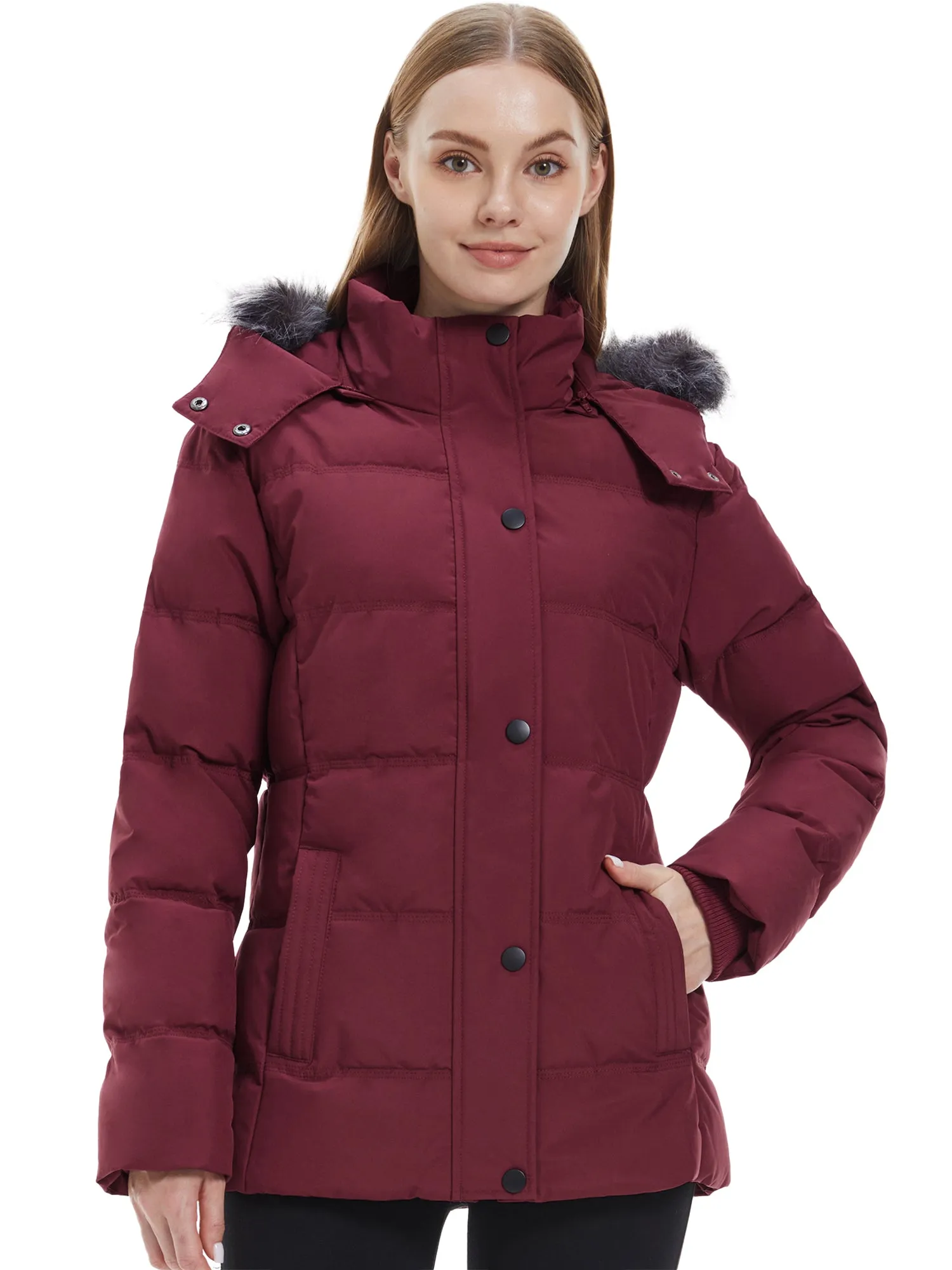 Wantdo Women's Winter Jacket Quilted Puffer Jacket Recycled Material Winter Coats