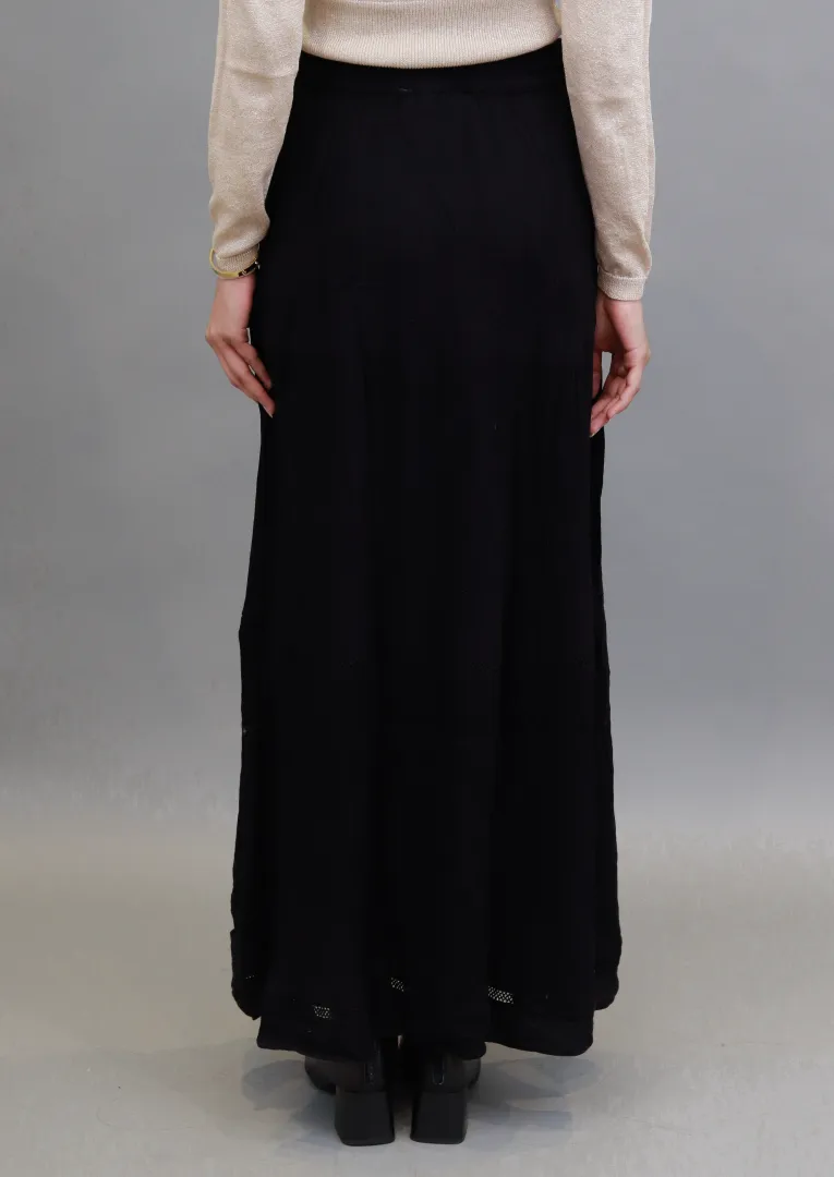 Women Black Long Skirt